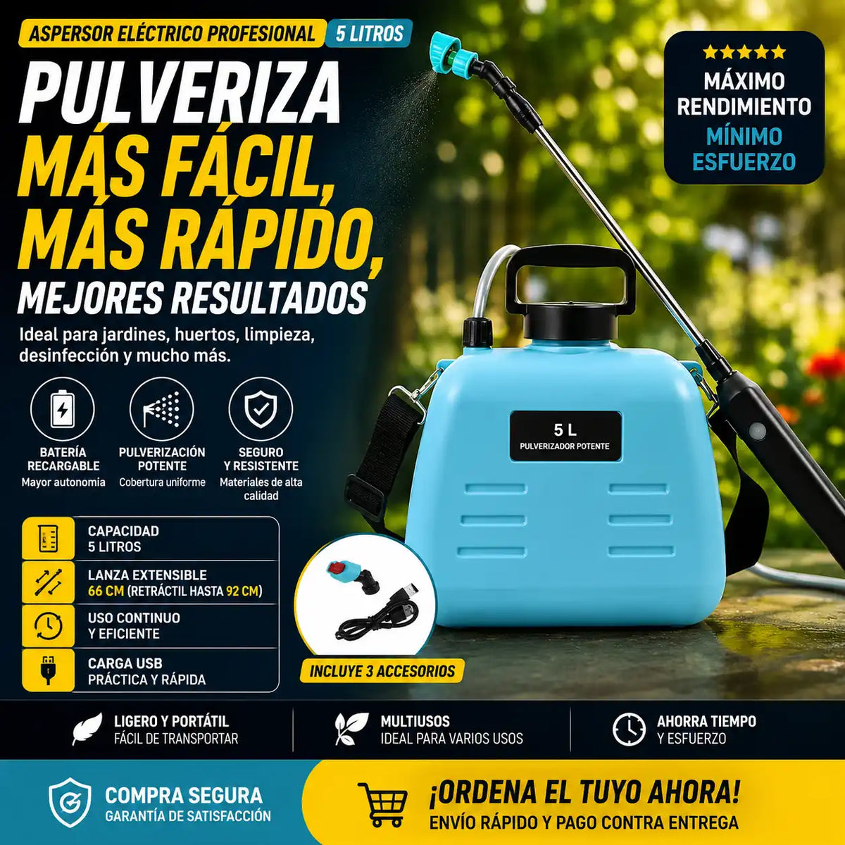 Pulverizador electrico portatil