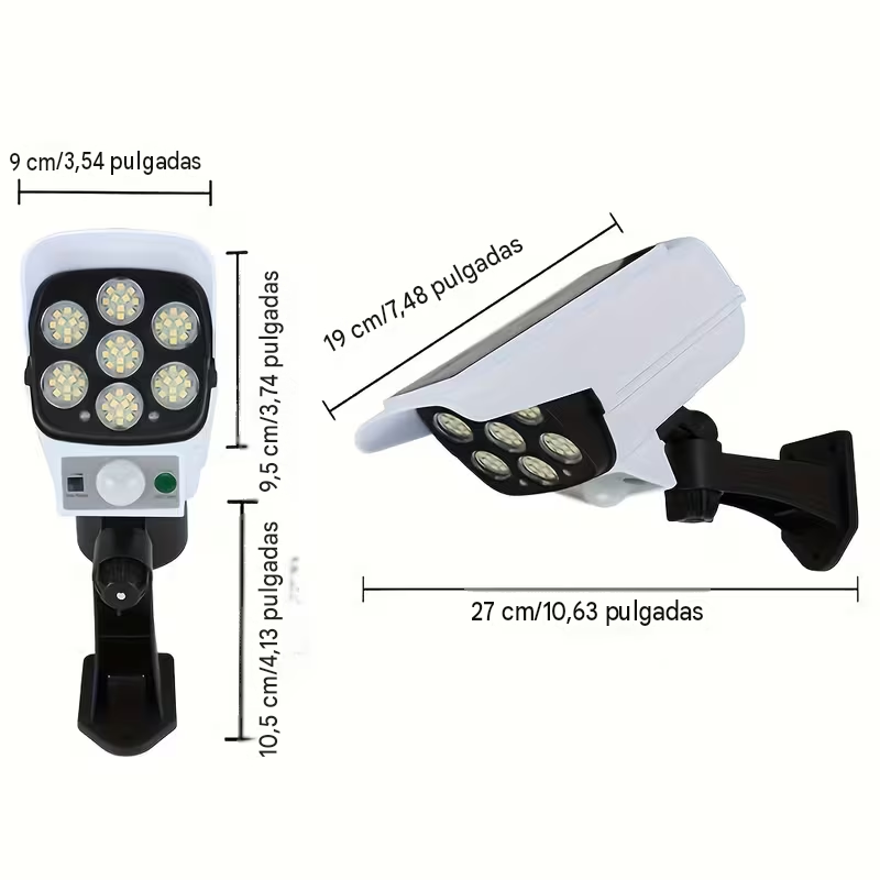 LAMPARA SOLAR TIPO CAMARA DE VIGILANCIA