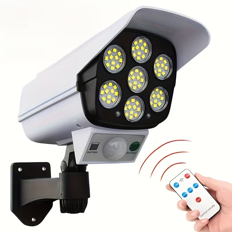LAMPARA SOLAR TIPO CAMARA DE VIGILANCIA